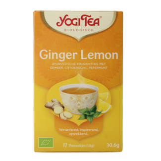 Yogi Tea Jengibre limón menta bio 17 bolsitas