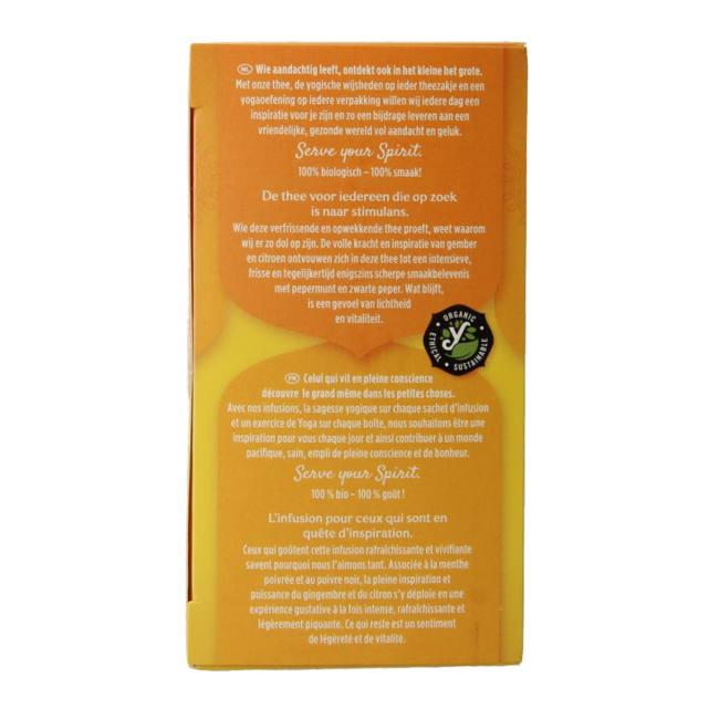 Jengibre limón menta bio 17 bolsitas