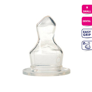 Difrax Dental bottle teat small 2 pieces