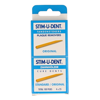 Stimudent Palillos de dientes 4 X 25 100 unidades