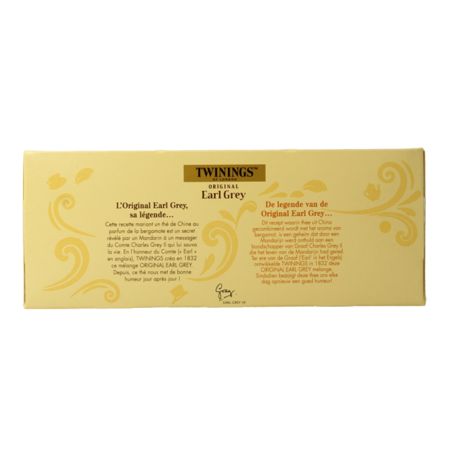Twinings Earl Grey sobre 100 bolsitas