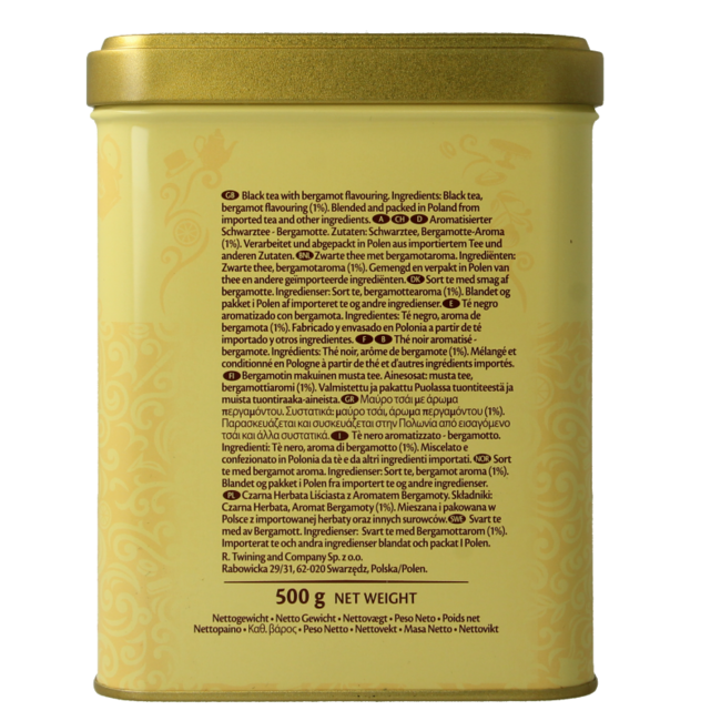 Twinings Earl Grey lata 500 gramos