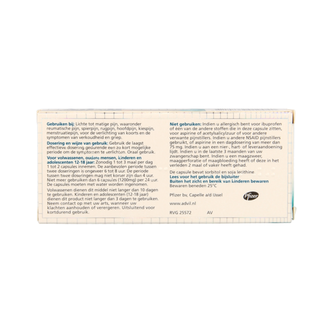Cápsulas líquidas Advil Reliva 200 mg 10 Cápsulas