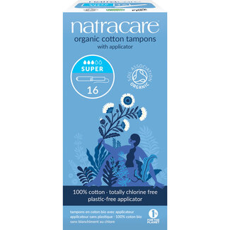 Natracare Natracare Tampones super con aplicador 16 unidades