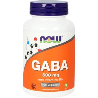 NOW GABA 500mg 100 Cápsulas vegetarianas