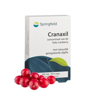 Springfield Cranaxil arándano rojo 500mg 30 cápsulas vegetarianas