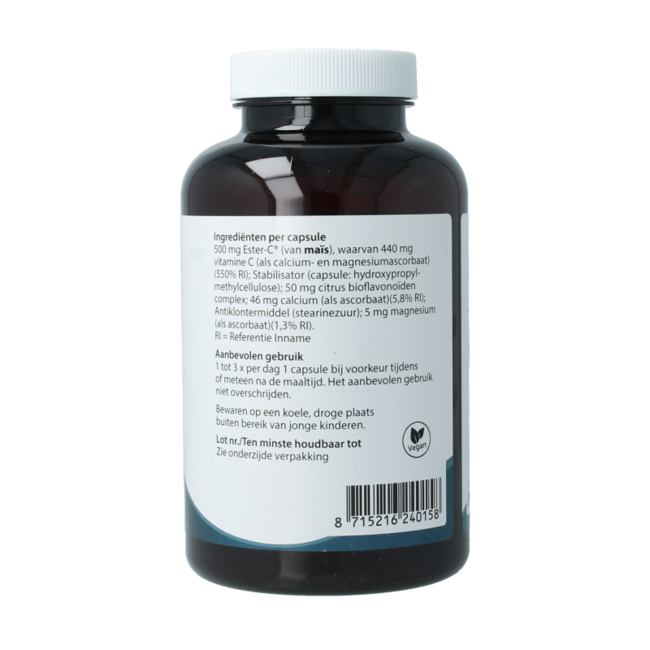 Springfield Ester-C gepuffertes Vitamin C 180 Vegetarische Kapseln