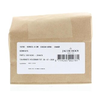 Jacob Hooy Bastoncini di Cannella 8cm 250 Grammi