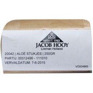 Jacob Hooy Jacob Hooy Aloe stukjes 250 gramos
