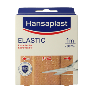 Hansaplast Elastic 1m x 8cm 1 Stuks