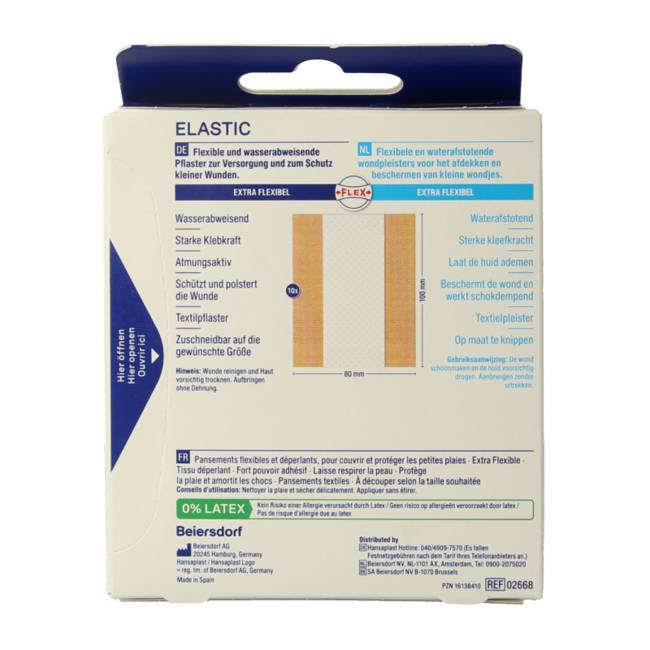 Hansaplast Elastic Plaster 1m x 8cm 1 Piece