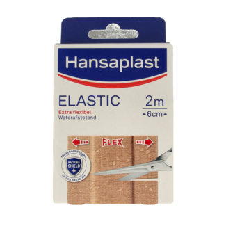 Hansaplast Elastic 2 m × 6 cm wasserabweisend 1 Stück