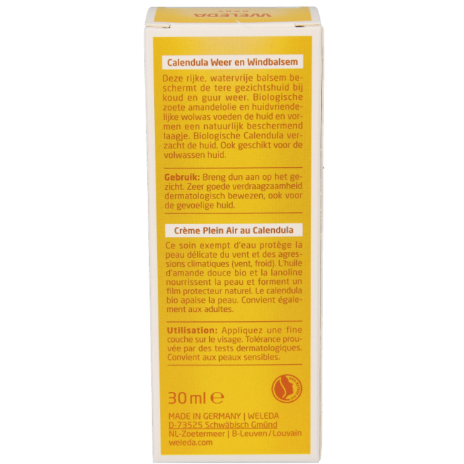 Baume Calendula bébé vent & froid 30 millilitres