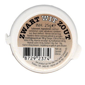 Van Vliet Van Vliet Zwart wit zout 25 g