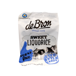 De Bron Bonbons à la réglisse douce sans sucre 100 grammes