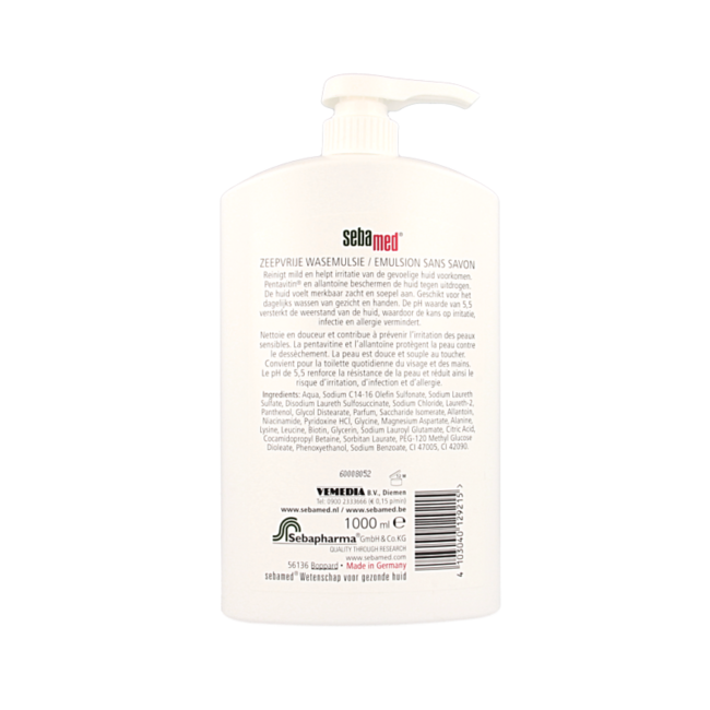 Soap-free wash emulsion pump 1 Litre