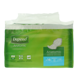 Depend Depend Anatomic Normal 16 Pieces