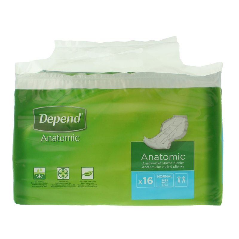 Depend Anatomic normal 16 unidades