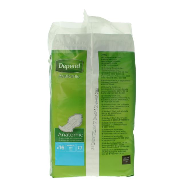 Depend Anatomic normal 16 sztuk