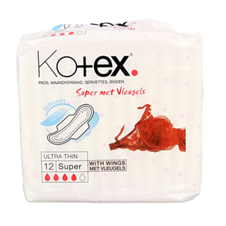 Kotex Kotex Ultra Super Plus mit Flügeln, 12 Stück