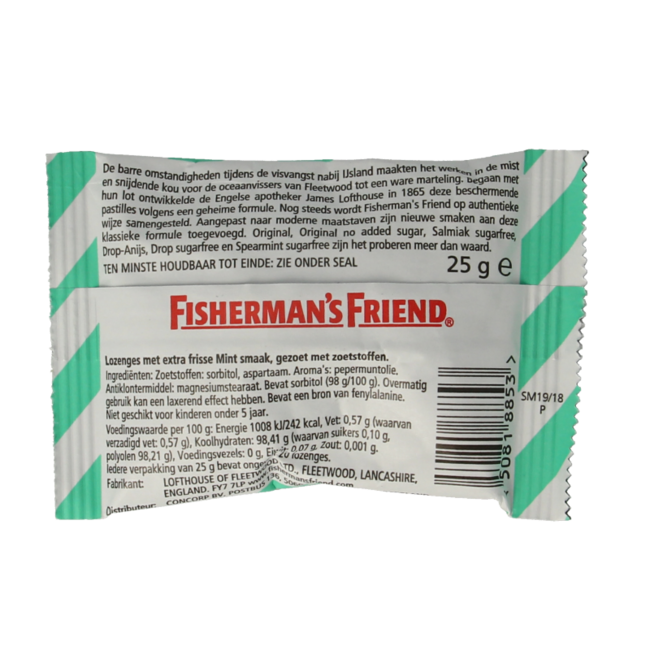 Fisherman's Friend Menta Senza Zucchero 25 Grammi