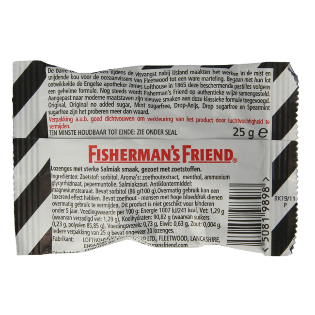 Fisherman's Friend Salmiak Sugar Free 25g