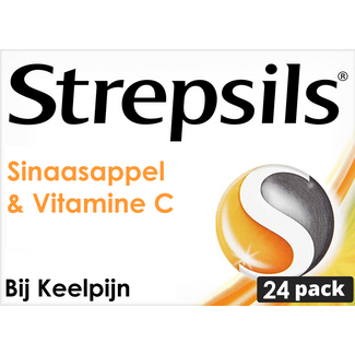 Strepsils Naranja / Vitamina C 24 pastillas para chupar