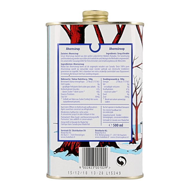 Maple Syrup C+ organic 500 Millilitres
