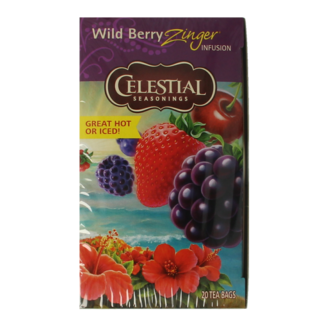 Celestial Season Wild berry zinger herb tea 20 Bags