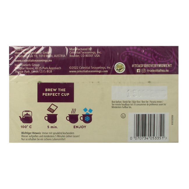 Wild berry zinger herb tea 20 Bags