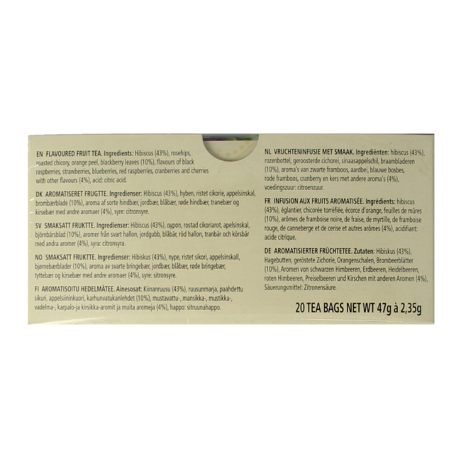 Té de hierbas Wild Berry Zinger 20 bolsitas