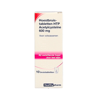 Healthypharm Acetylcysteine 600mg 10 Bruistabletten