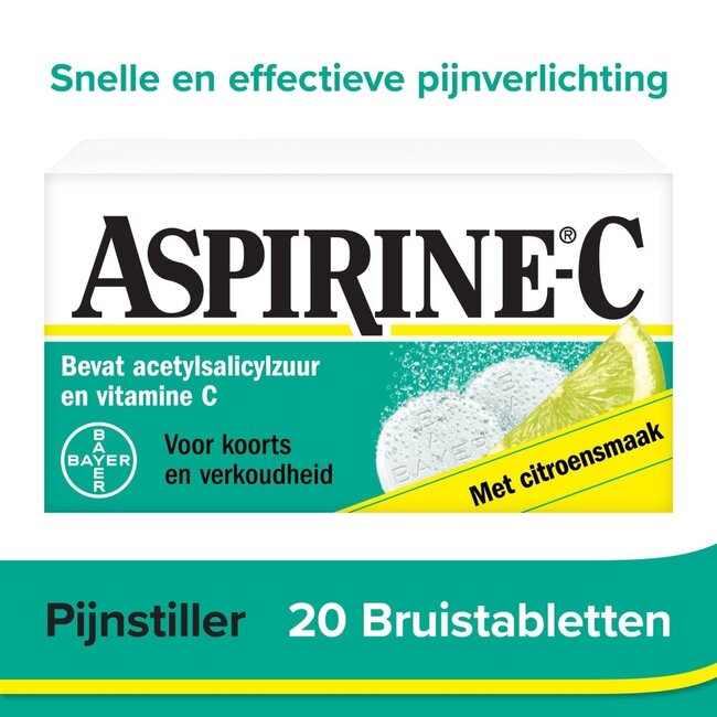 Effervescent tablet 400mg acetylsalicylic acid and 240mg vit C 10 Effervescent tablets