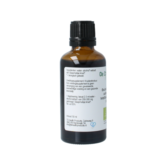 Cruydhof Eschscholtzia calif / Kalifornischer Mohn Tinktur Bio 50 Milliliter