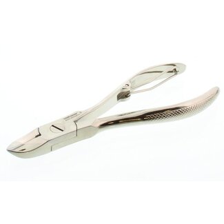 Malteser Malteser Nagelzange, karierter Griff, 12 cm, Nickel 33, 1 Stück