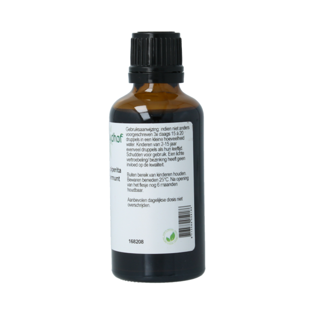 Cruydhof Mentha piperite / peppermint tincture 50 Millilitre