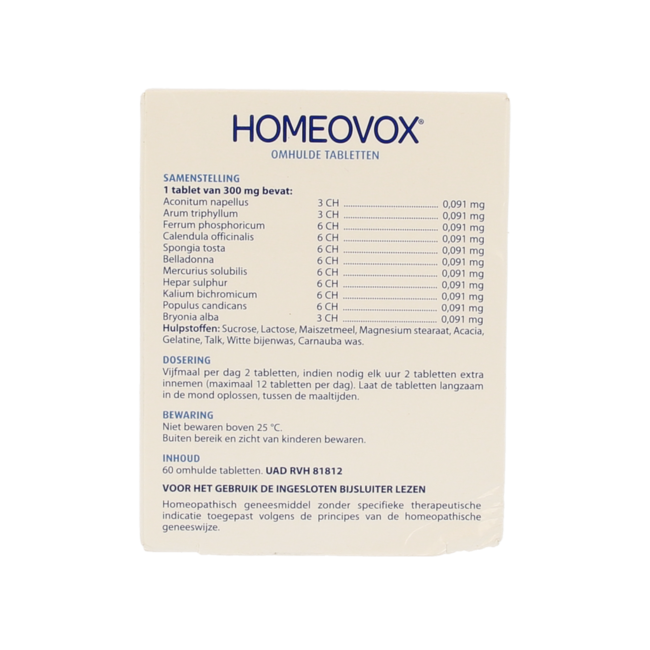 Homeovox 60 Compresse