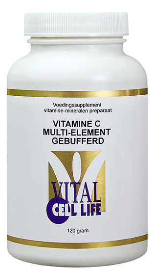 Vital Cell Life Vitamine C multi element gebufferd poeder 120 Gram