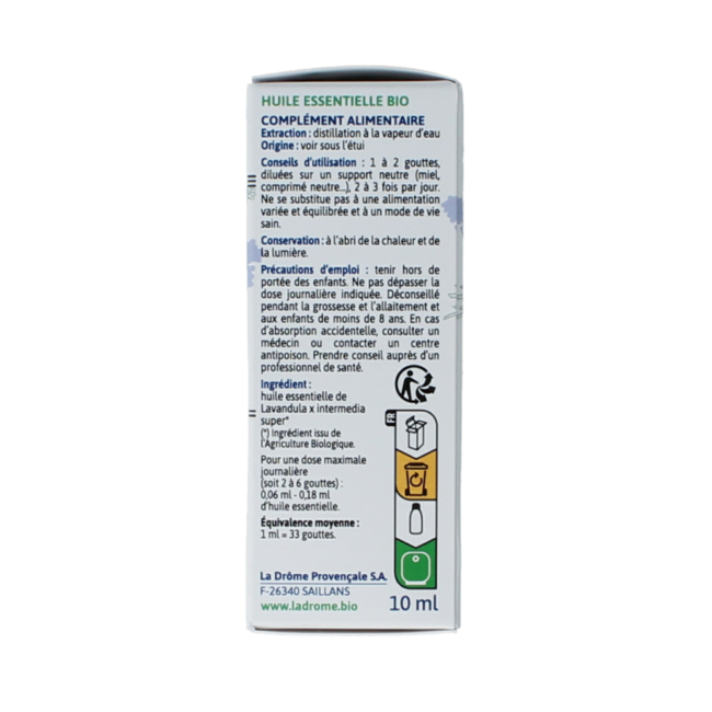 Ladrome Lavandin Öl Bio 10 Milliliter