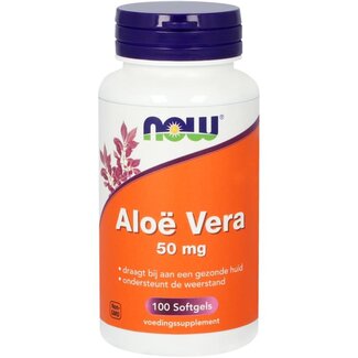 NOW NOW Aloe Vera 50 mg 100 capsules molles