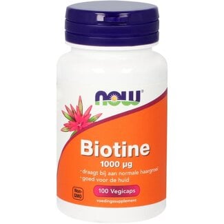 NOW NOW Biotina 1000mcg 100 Cápsulas vegetarianas