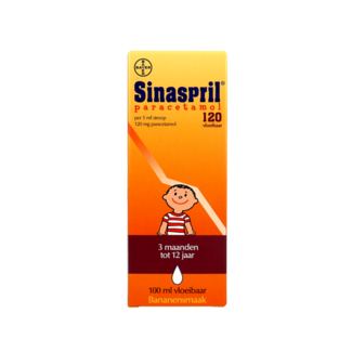 Sinaspril Paracétamol liquide 120 mg 100 ml