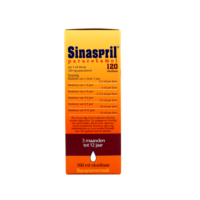 Paracetamol vloeibaar 120mg 100 Milliliter
