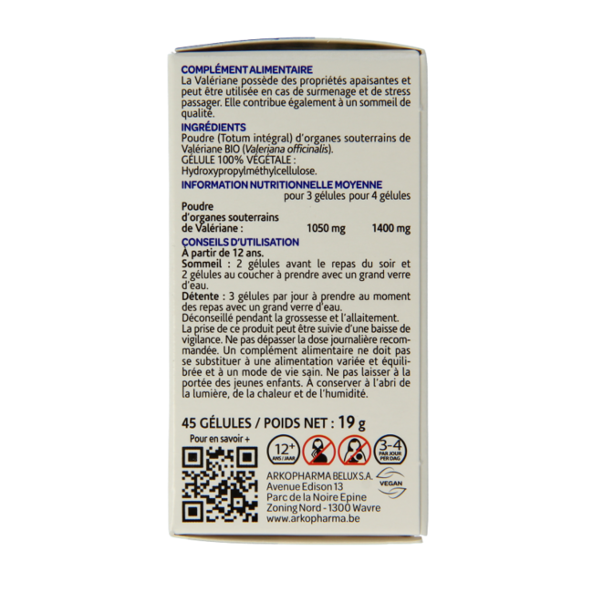 Valeriaan bio 45 kapsułek