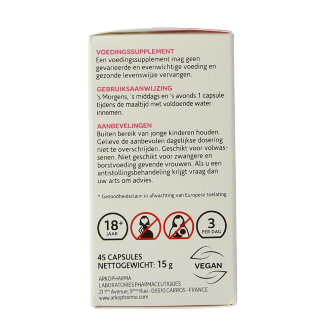 Feverfew Organic 45 Capsules