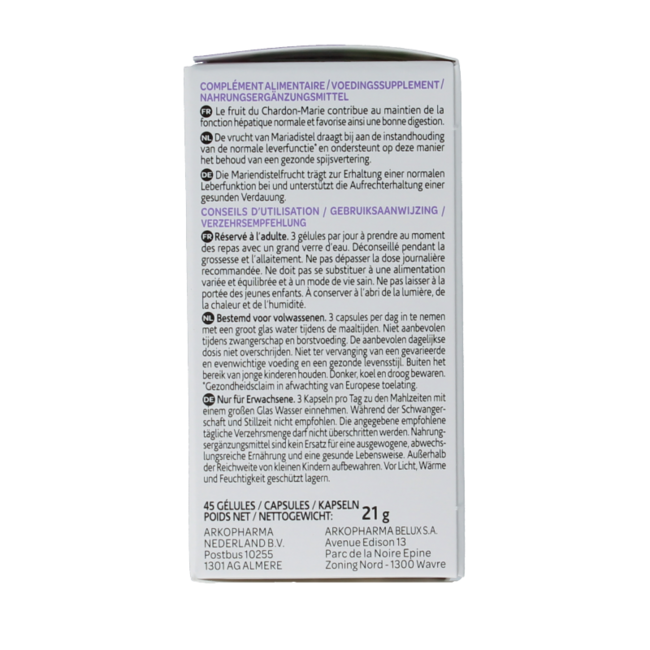 Arkocaps Mariadistel bio 45 Capsules