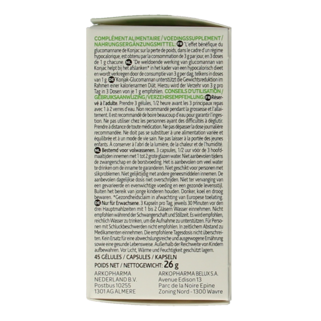 Arkocaps Konjac organic 45 Capsules