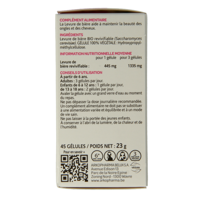 Arkocaps Organic Brewer's Yeast 45 Capsules