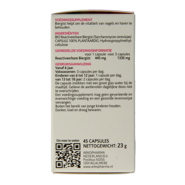 Arkocaps Organic Brewer's Yeast 45 Capsules