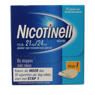 Nicotinell TTS30 21 mg 14 unidades